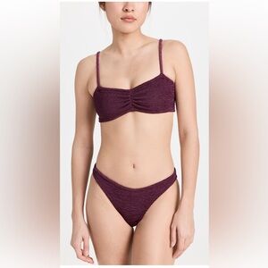 Hunza G - Aura Bikini - Metallic Grape
